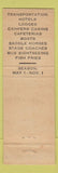 Matchbook Cover - Yellowstone Park Company Bear Old Faithful