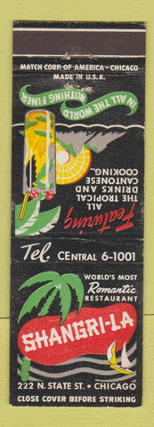 Matchbook Cover - Shangri La Restaurant Chicago IL
