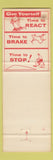 Matchbook Cover - Monsanto Safety Springfield MA