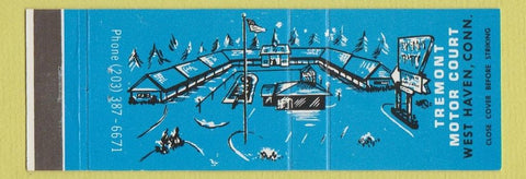 Matchbook Cover - Tremont Motor Court West Haven CT