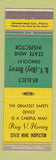 Matchbook Cover - State Mine Inspector Roy V Hersey AZ?