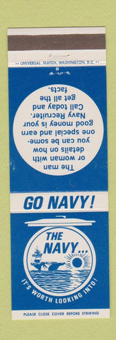 Matchbook Cover - Navy Recruiting