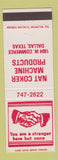 Matchbook Cover - Nat Coker Machine Products Dallas TX