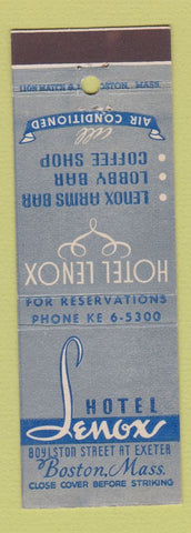 Matchbook Cover - Hotel Lenox Boston MA