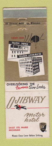 Matchbook Cover - Ojibway Motor Hotel Sault Ste Marie MI WEAR