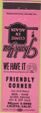 Matchbook Cover - Friendly Corner Loleta CA