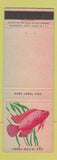 Matchbook Cover - Ohio Blue Tip Matches Ruby Jewel Fish