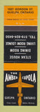 Matchbook Cover - Amber Cupola Guelph ON WEAR