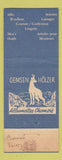 Matchbook Cover - Grieder Zurich Switzerland Silk and Fashion