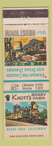 Matchbook Cover - Knott's Berry Farm Ghost Town Buena Park CA