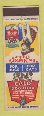 Matchbook Cover - Calo Dog Food Samoyede