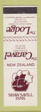 Matchbook Cover - Shawsavill Inns Rotorua Wellington New Zealand