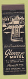 Matchbook Cover - Glenrose Motel New Orleans LA
