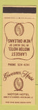 Matchbook Cover - Governor House Motor Hotel New Orleans LA