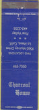 Matchbook Cover - Charcoal House La Mesa CA