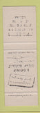 Matchbook Cover - Daniels Hotel Prescott ON WHITE
