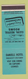 Matchbook Cover - Daniels Hotel Prescott ON BLUE