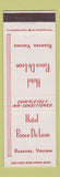 Matchbook Cover - Hotel Ponce De Leon Roanoke VA
