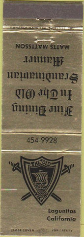 Matchbook Cover - The Old Viking Lagunitas CA