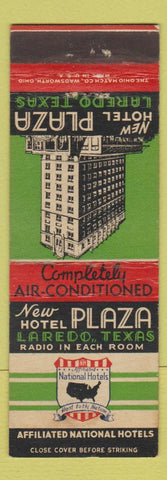 Matchbook Cover - New Plaza Hotel Laredo TX #1