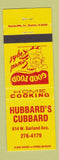 Matchbook Cover - Hubbard's Cubbard