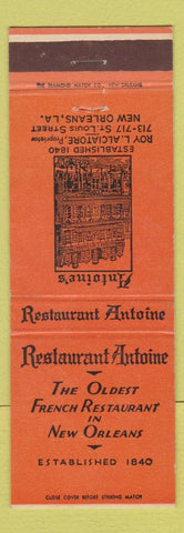 Matchbook Cover - Restaurant Antoine New Orleans LA