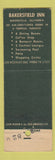 Matchbook Cover - Bakersfield Inn CA