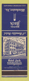 Matchbook Cover - Hotel Jack Winchester VA