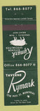 Matchbook Cover - Taverne Rymark Montreal QC pig