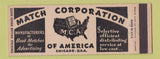 Matchbook Cover - Match Corporation of America Chicago IL Full Length