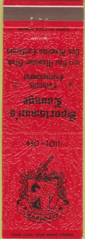 Matchbook Cover - Sportsman's Lounge Los Alamitos CA
