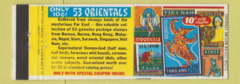 Matchbook Cover - Stamp Offer Oriental Jamestown NY Full Length