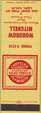 Matchbook Cover - Woodrow Mitchell Chrysler Plymouth Lodi CA