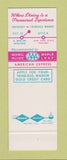 Matchbook Cover - Trinkaus Manor Utica NY