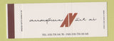 Matchbook Cover - Arrangorern Nast Ab Swedish? SAMPLE Full Length