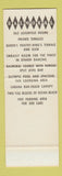 Matchbook Cover - Balmoral Miami Beach FL SAMPLE Full Length