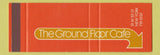 Matchbook Cover - Ground Floor Cafe New York City SAMPLE Full Length