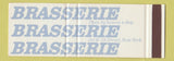 Matchbook Cover - Brasserie New York City SAMPLE Full Length