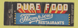 Matchbook Cover - Thompson's Restaurants DQ WEAR Full Length