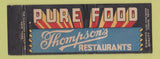 Matchbook Cover - Thompson's Restaurants DQ WEAR Full Length
