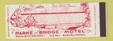Matchbook Cover - Parke Bridge Motel Rockville IN Full Length