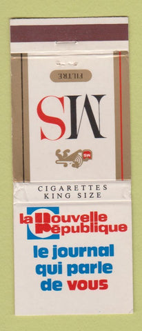 Matchbook Cover - MS Cigarettes La Nouvelle Pepublique France WEAR