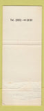 Matchbook Cover - Alpha Hotel Amsterdam WEAR