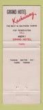 Matchbook Cover - Grand Hotel Taipei Taiwan WEAR