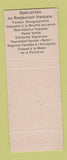 Matchbook Cover - Hotel Herzogenbuchsee Zurich