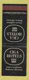 Matchbook Cover - Ciga Hotels Antica Tradizione Italy WEAR