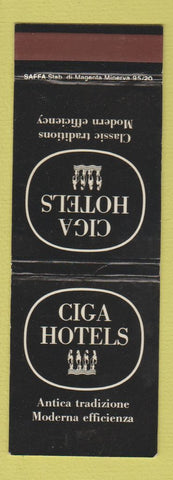 Matchbook Cover - Ciga Hotels Antica Tradizione Italy WEAR