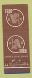 Matchbook Cover - AD Durr Zurich Tobacco
