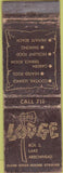 Matchbook Cover - The Lodge Lake Arrowhead CA WORN