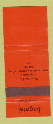 Matchbook Cover - Bagatel Amsterdam  WEAR